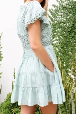Frida Flutter Sleeve Dress - FINAL SALE