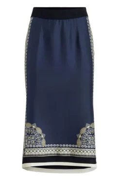 Graphic Print Trimmed Skirt - FINAL SALE