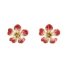 Hand Painted Flower Earring