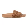 Henri Crochet Raffia Footbed Sandal