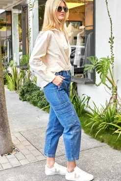 High Rise Utility Barrel Jean - FINAL SALE