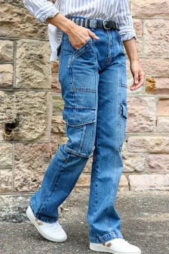 High Rise Utility Straight Leg Jean - FINAL SALE