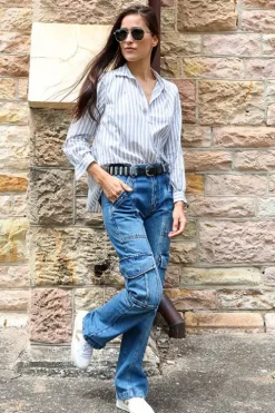 High Rise Utility Straight Leg Jean - FINAL SALE