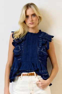 Jeanetta Eyelet Tank Top