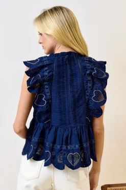 Jeanetta Eyelet Tank Top