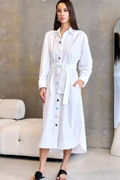 Jewel Stone Shirtdress