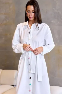 Jewel Stone Shirtdress