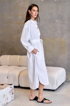 Jewel Stone Shirtdress