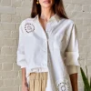 Joy Crochet Button Down Shirt