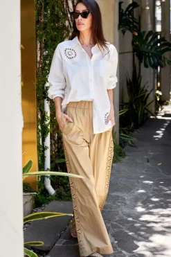 Joy Crochet Button Down Shirt