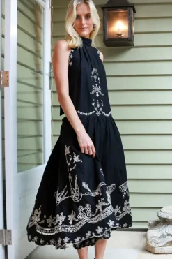 Kingsley Embroidery Tank Dress