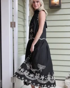 Kingsley Embroidery Tank Dress