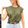 Knotted Rolled Tee