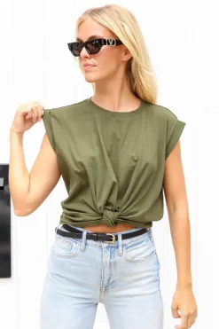 Knotted Rolled Tee