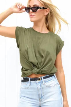 Knotted Rolled Tee