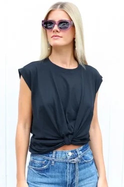 Knotted Rolled Tee - FINAL SALE