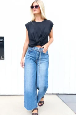 Knotted Rolled Tee - FINAL SALE