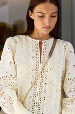 Lainey Embroidery L/SLV Button Down Top