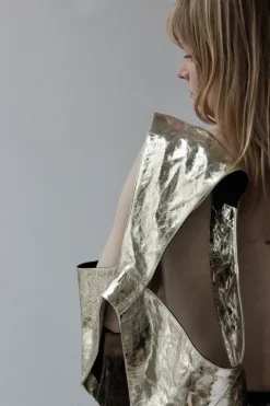 Laminated Leather Vest