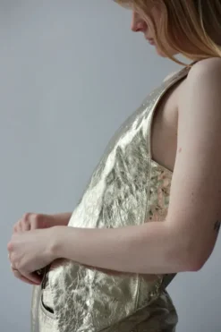 Laminated Leather Vest