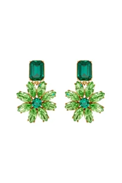 Large Daisy Crystal Earring