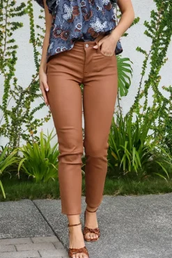 Le High Straight Leather Pant