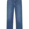 Le High Straight Long Raw Fray Jean