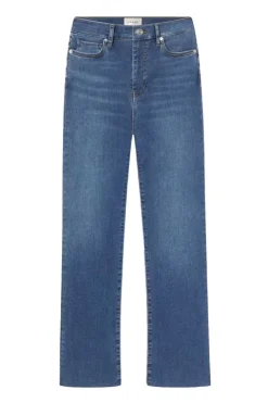 Le High Straight Long Raw Fray Jean