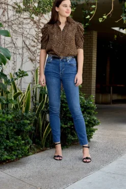 Le High Straight Long Raw Fray Jean