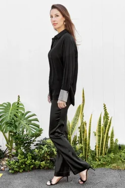 Le Satin Mini Boot Trouser - FINAL SALE