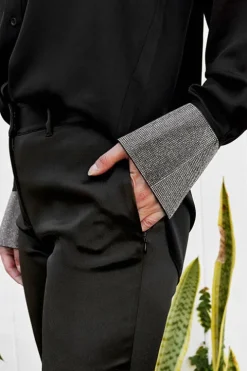 Le Satin Mini Boot Trouser - FINAL SALE