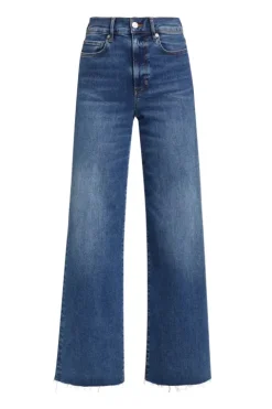 Le Slim Palazzo Raw Fray Jean