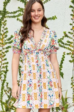 Lea Smocked Mini Dress - FINAL SALE