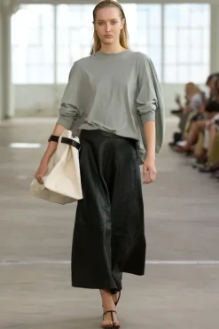 Leather Circular Skirt