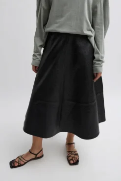 Leather Circular Skirt