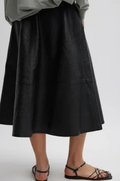 Leather Circular Skirt