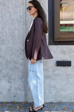 Leather Slim Blazer - FINAL SALE