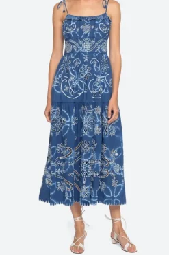 Liat Embroidery A-Line Dress