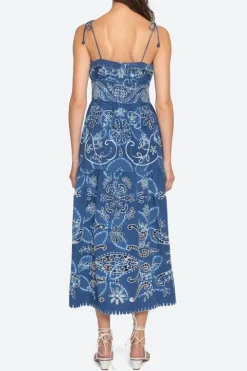 Liat Embroidery A-Line Dress