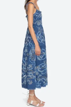 Liat Embroidery A-Line Dress