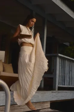 Light and Sound Ankle Skirt