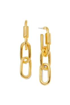 Link Hoop Drop Earring