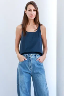 Luxe Nylon Scoopneck Tank - FINAL SALE