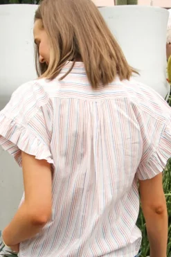 Marianne B Ruffle Slv Shirt - FINAL SALE