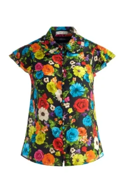 Martel Flutter Sleeve Blouse - FINAL SALE