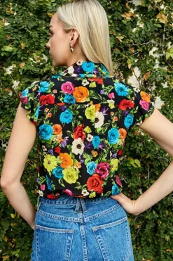 Martel Flutter Sleeve Blouse - FINAL SALE