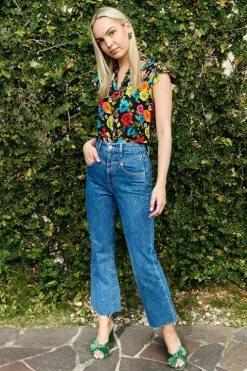 Martel Flutter Sleeve Blouse - FINAL SALE