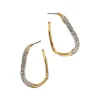 Medium Pave Hoop Earring