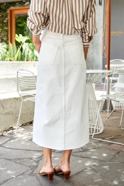 Midaxi Skirt Angled Seam