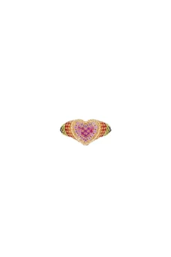 Mini Heart Signet Ring